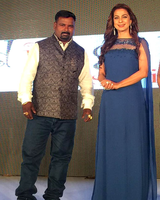Raju Gupta with Juhi Chawala